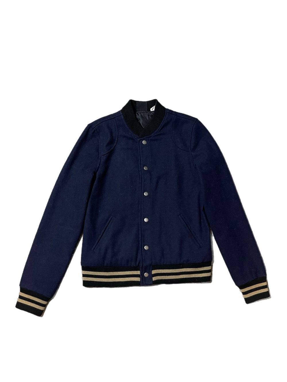 BDG Navy Women’s Wool-Mix Varsity Jacket